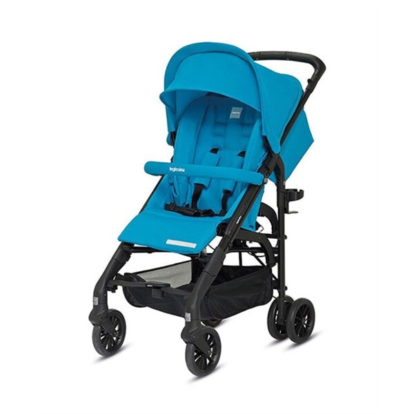 Inglesina Zippy Light Tek El Tek Hamle ile Katlanıp Açılan Bebek Arabası - Antigua Blue - 1