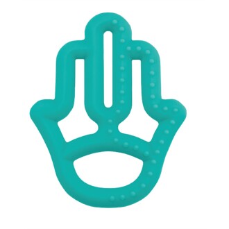 OiOi Silikon Diş Kaşıyıcı Annenin Eli - Aqua Green