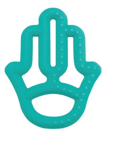 OiOi Silikon Diş Kaşıyıcı Annenin Eli - Aqua Green - 2