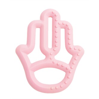 OiOi Silikon Diş Kaşıyıcı Annenin Eli - Pinky Pink