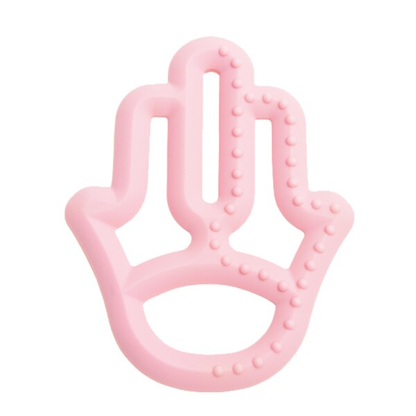 OiOi Silikon Diş Kaşıyıcı Annenin Eli - Pinky Pink - 1